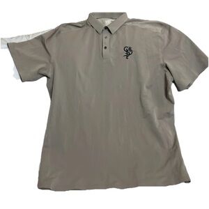 UNRL Mens XXL 2XL Blue Polo Shirt  Performance Pique Casual